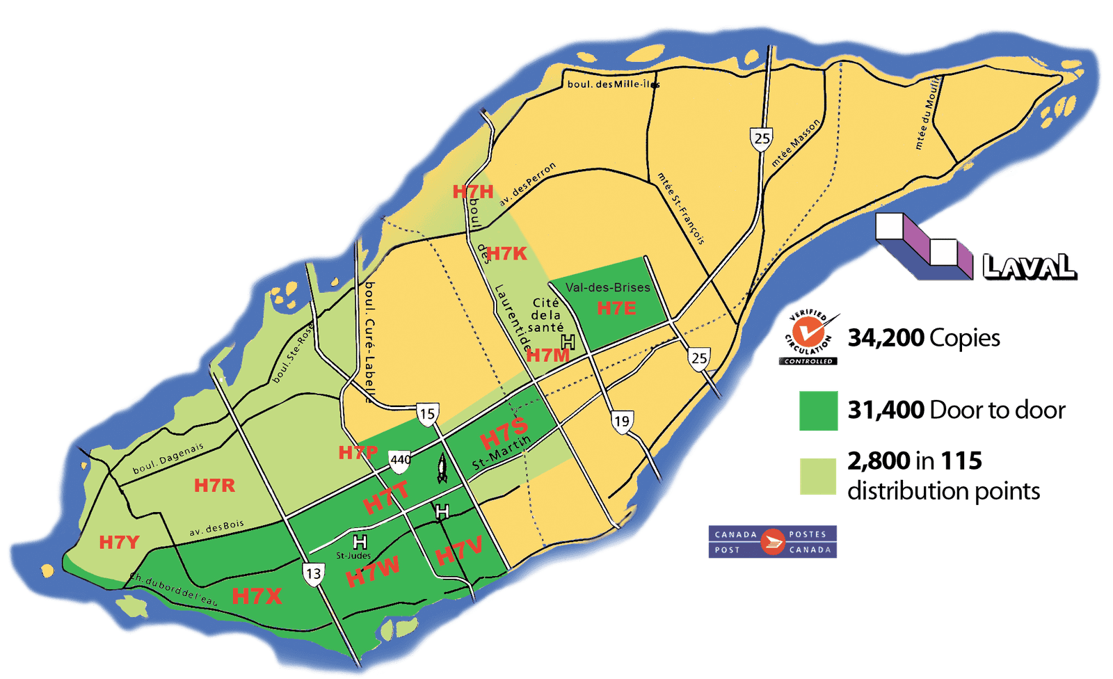 Map of Laval 2022